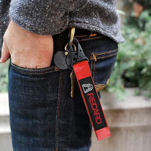 Miniatura 4 de Q1-TECH, llavero bordado, etiqueta bordada, para automóvil, motor, compatible con JDM RECARO Llavero Accesorios