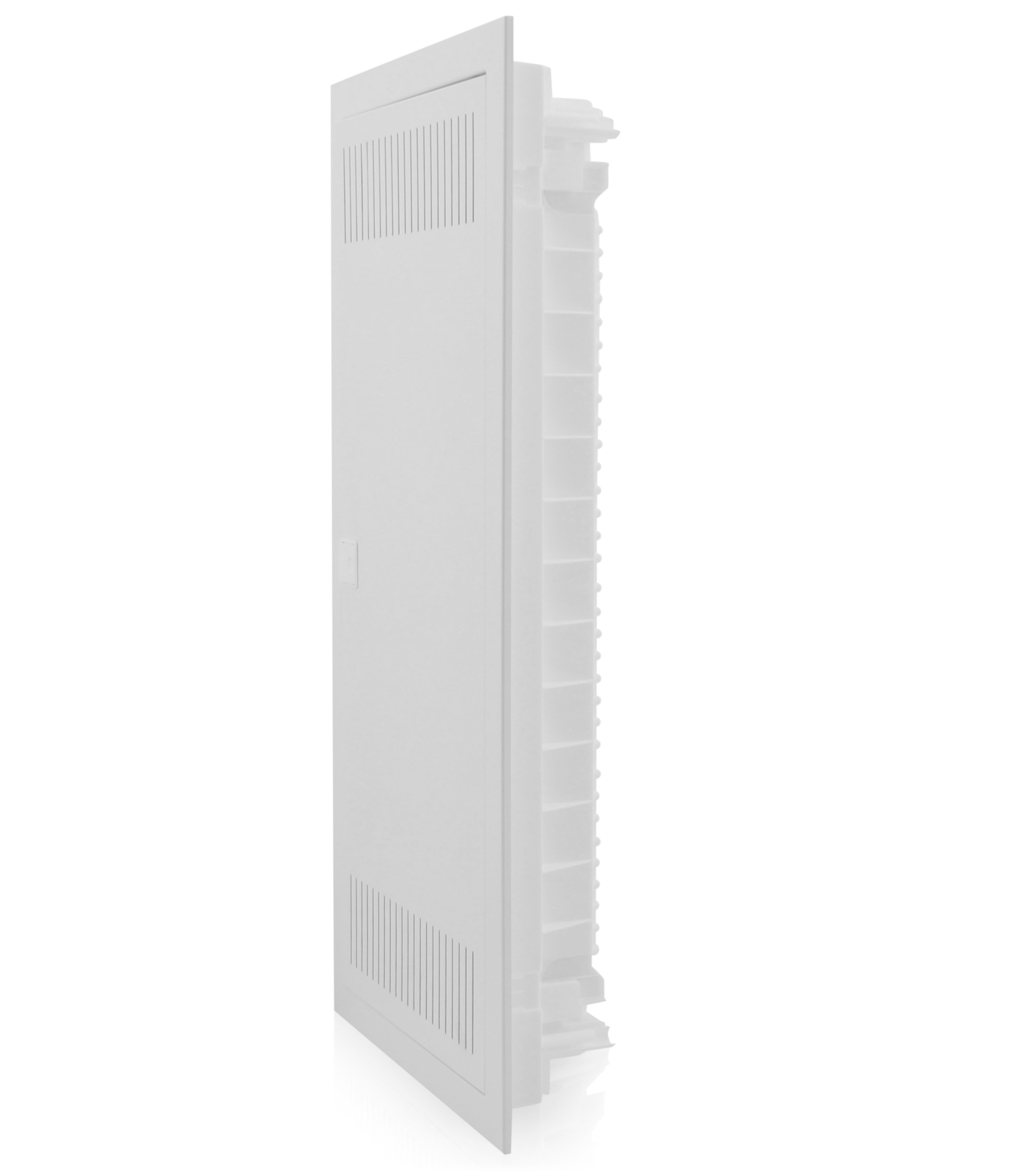 Intratec répartiteur de communication encastré, IP40 – Boîtier multimédia pour maison entièrement connectée, série DIXBOX-XT armoire de distribution pour systèmes multimédias, 592 x 346 x 92 mm, blanc