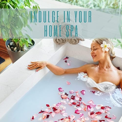 Miniatura 5 de Aromasong Escamas de magnesio del mar muerto, 14 onzas. Paquete resellable - Sales de baño de cloruro de magnesio relajantes musculares para dolores