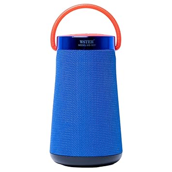 Jmax WS-1831 Wireless Bluetooth Speaker | 7W Portable Speaker with 1500mAh Battery | FM Radio, USB, SD Card, AUX & TWS Support | Deep Bass Portable Music Speaker (Blue)