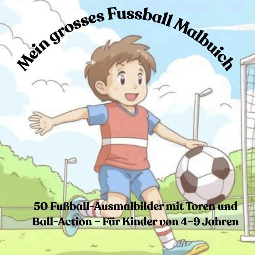 Mein grosses Fussball Malbuch