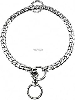 Slip Dog Chain Collar Steel Metal Dog Choke Training Collars Silver Gold Medium Large Pitbull