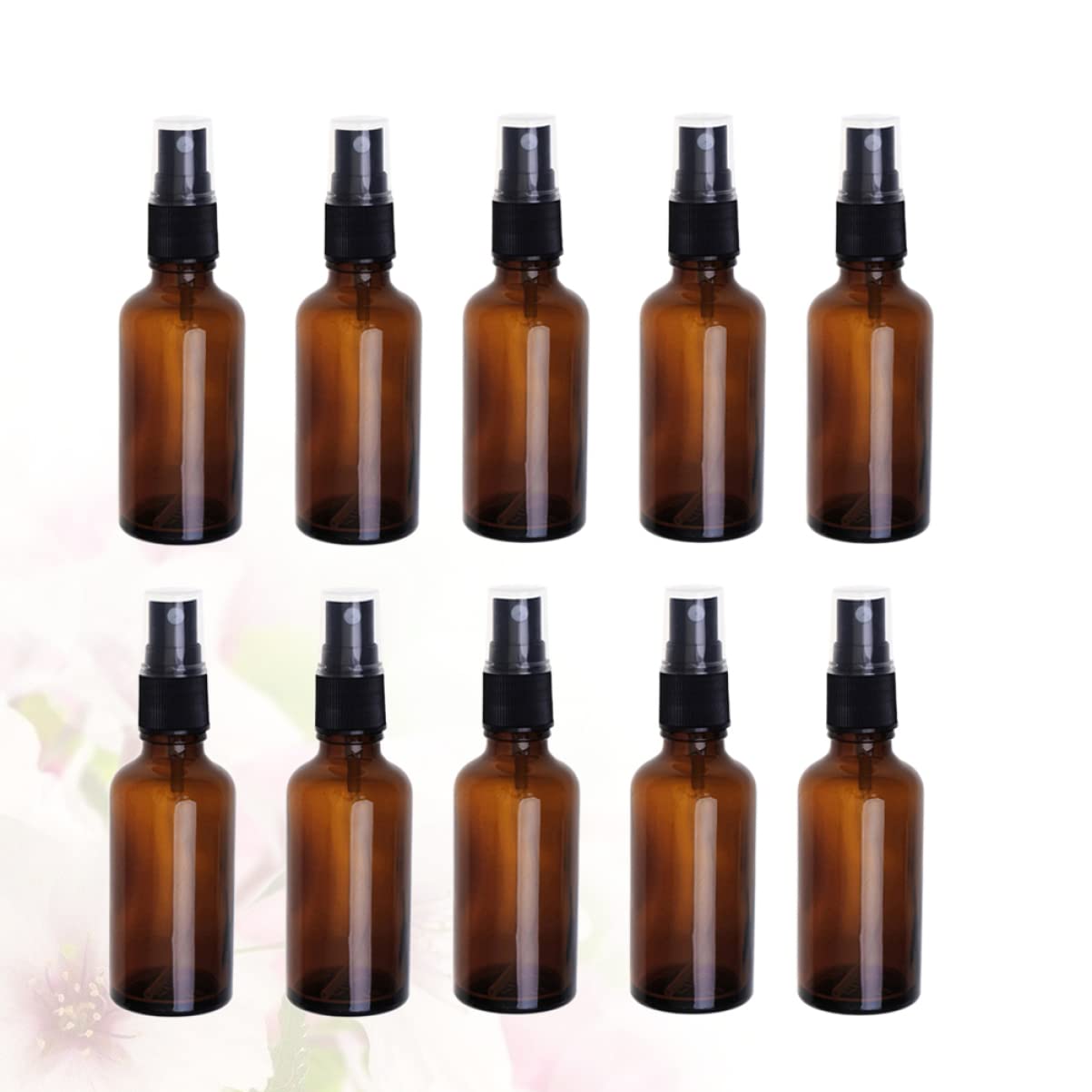FOMIYES 20stücke Glas-sprühflaschen Leere Reise-sprühfläschchen mit Drucksprayfunktion Auslaufsicher und Bruchfest für Ätherische Öle und Kosmetik