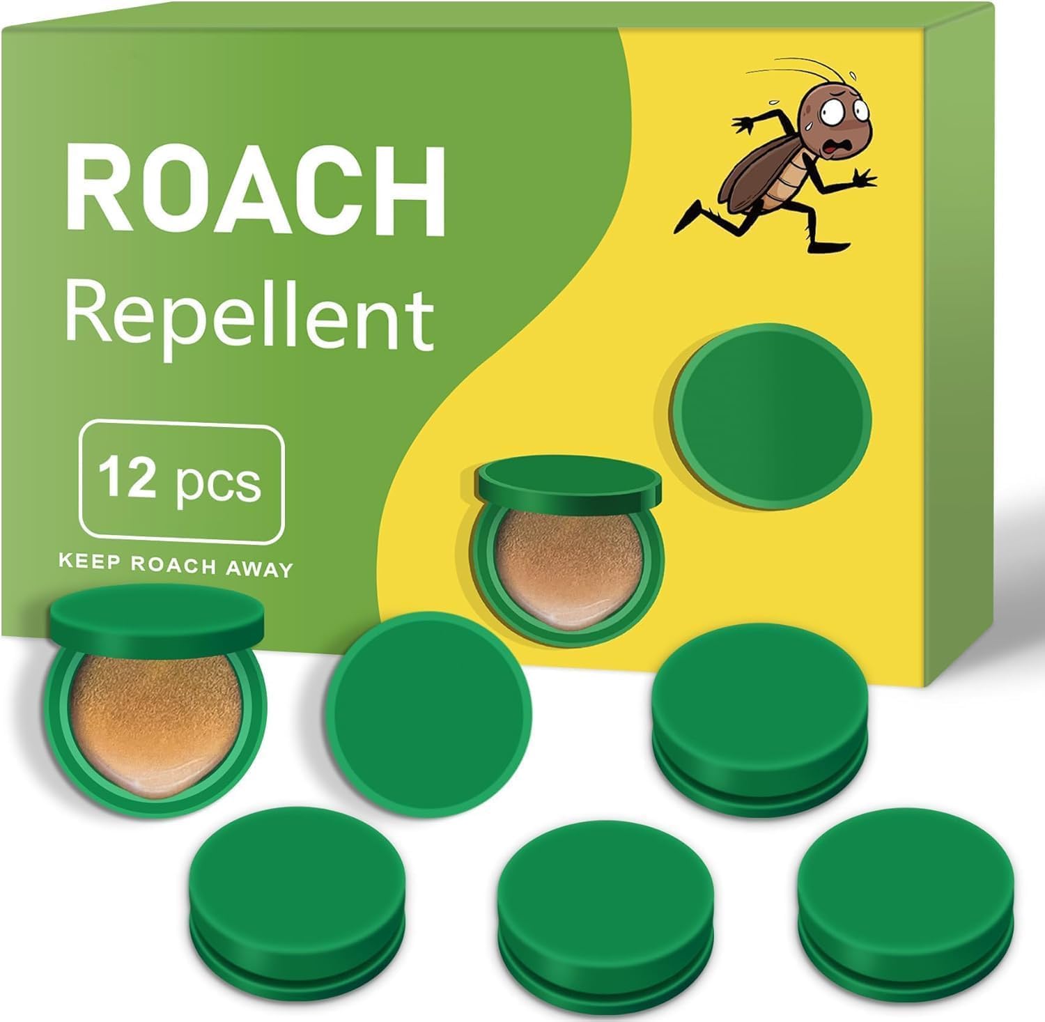 ANVAY INPEX Roach Bait Stations | Cockroach Killer & Repellent Traps for Indoor & Outdoor Use | Non-Toxic Long-Lasting Roach Control Bait | Effective for Small & Large Cockroaches | 12 PCS-image-4