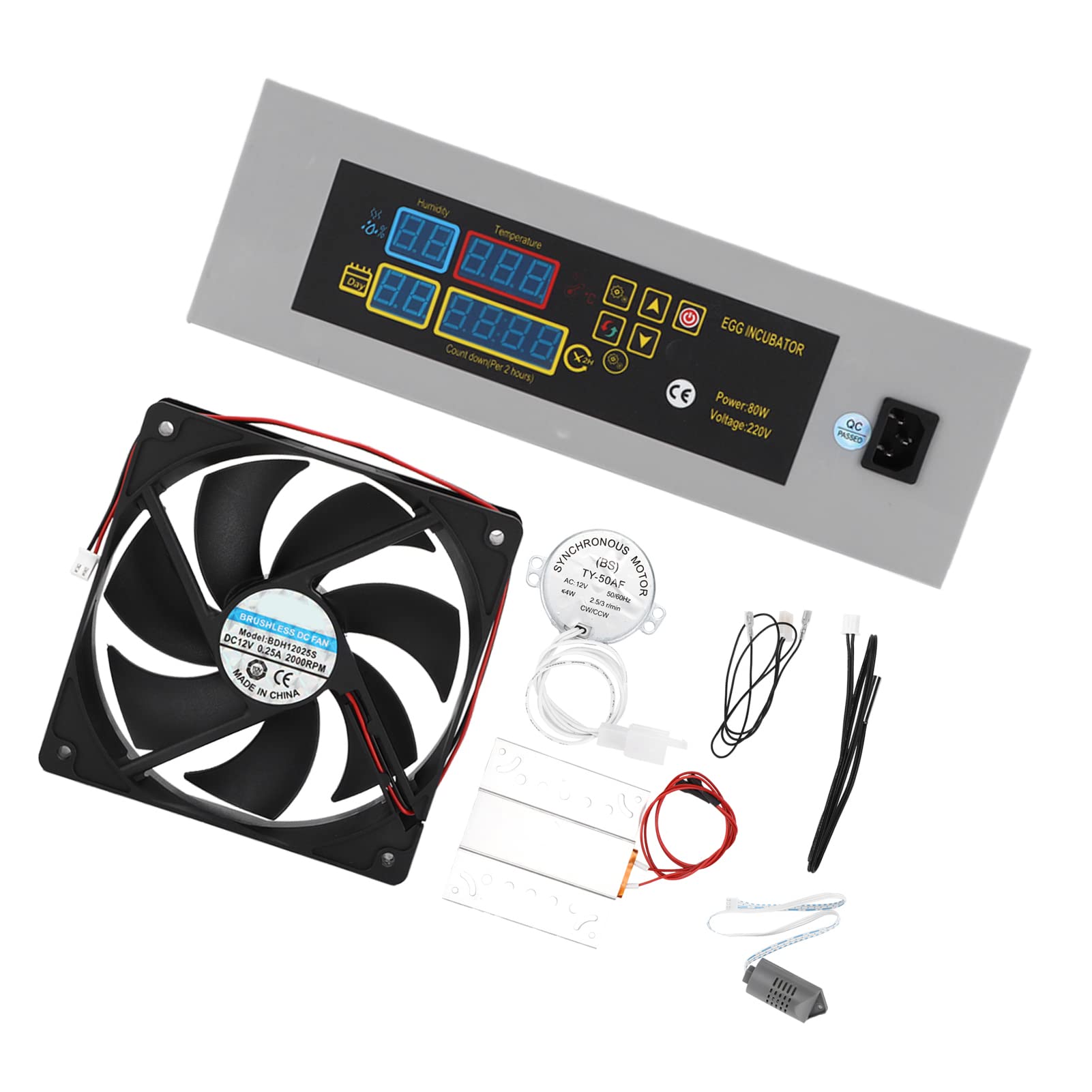 Automatischer Inkubator mit digitalem Hygrometer und PTC-Heizung für präzise Temperaturkontrolle Geflügelei-Brüter für Hühner, Wachteln, Enten, frische Kükenaufzucht, Tierzucht zu Hause, Kleinfarm
