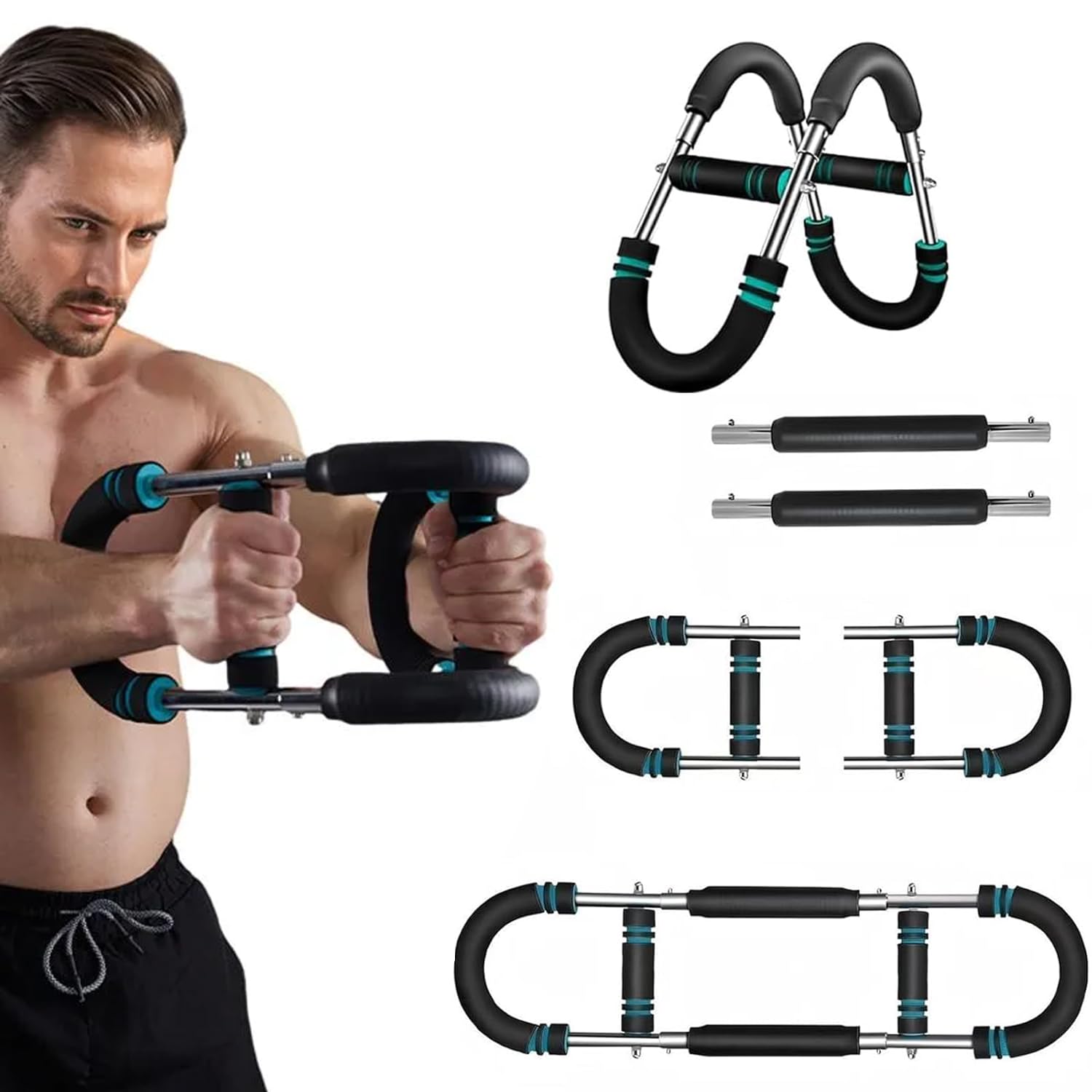 TLNDG Twister Arm Trainer, 40-100lb Adjustable Chest Workout Equipment, Arm Trainer, Twister Arm Trainer, Detachable Design Fitness Anywhere, Keep