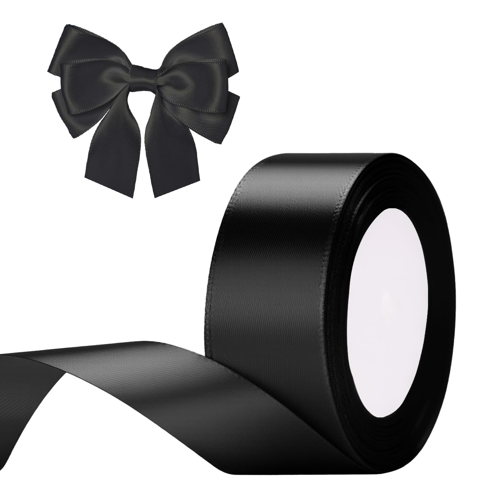 G2PLUS Baby Pink Satin Ribbons 10mm: Thick Fabric Gift Wrap Ribbons for Crafting, Party Decoration, 22m — view 87