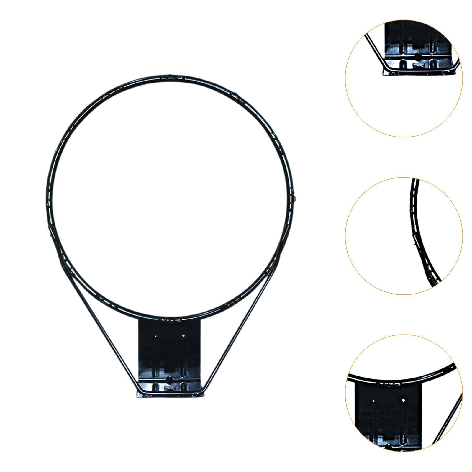 RNXRZANK Basketball Hoop Repair Kit Wall Mounted Heavy Duty Replacement for Outdoor Use, Black
