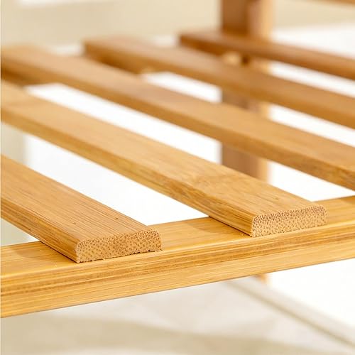 Miniatura 8 de Bamboo Closet Organizer and Garment Rack, Multi-tiered Storage for Living Room, Bedroom, and Hall Clothes