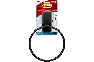 Command Hand Towel Holder: Matte Black Convenience for Your Kitchen