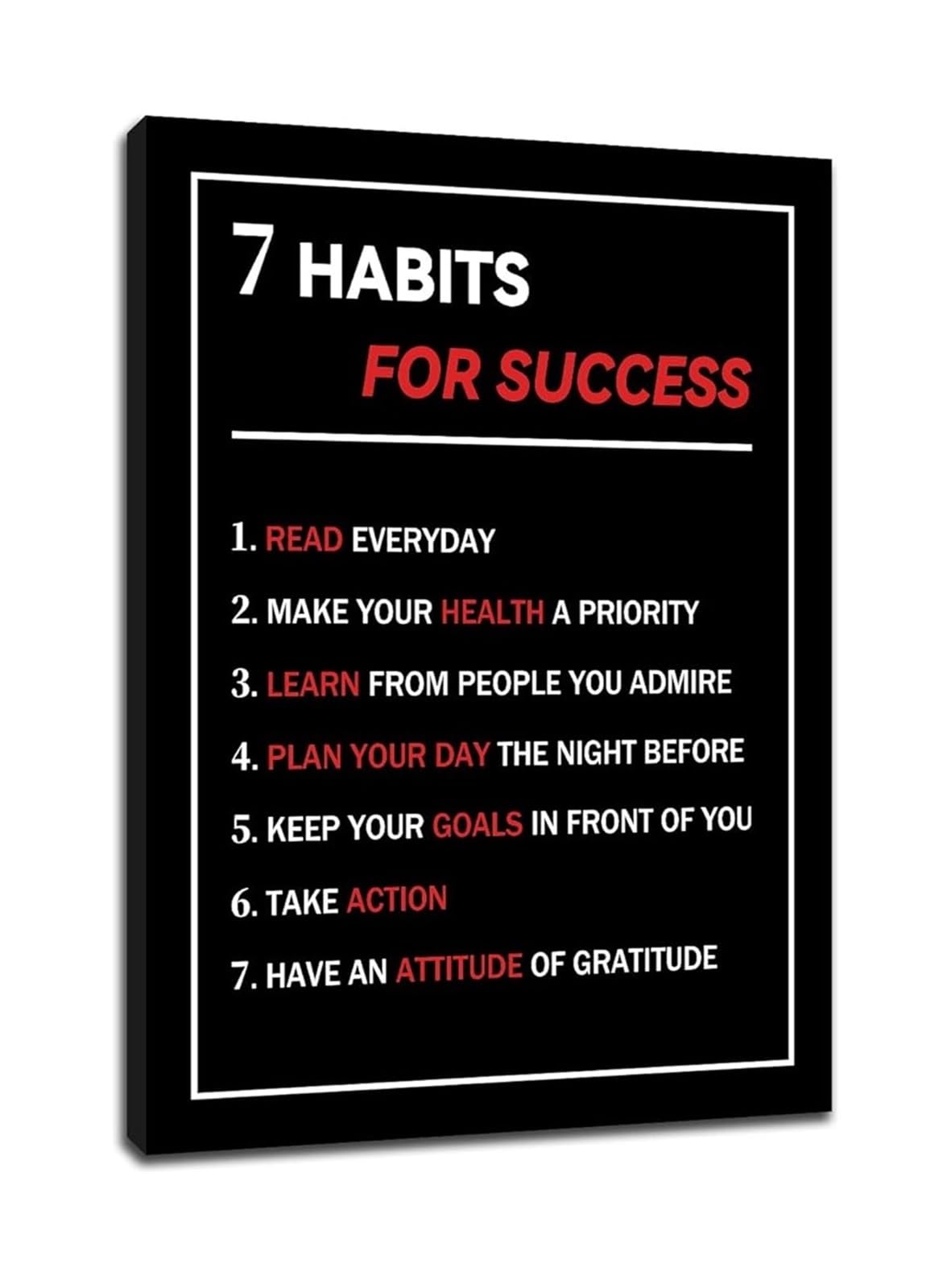 LLBOGRGGN Inspirational Wall-Art Motivational Quotes Canvas Print for Entrepreneurs Office Decor and Modern Home Study Bedroom Decor