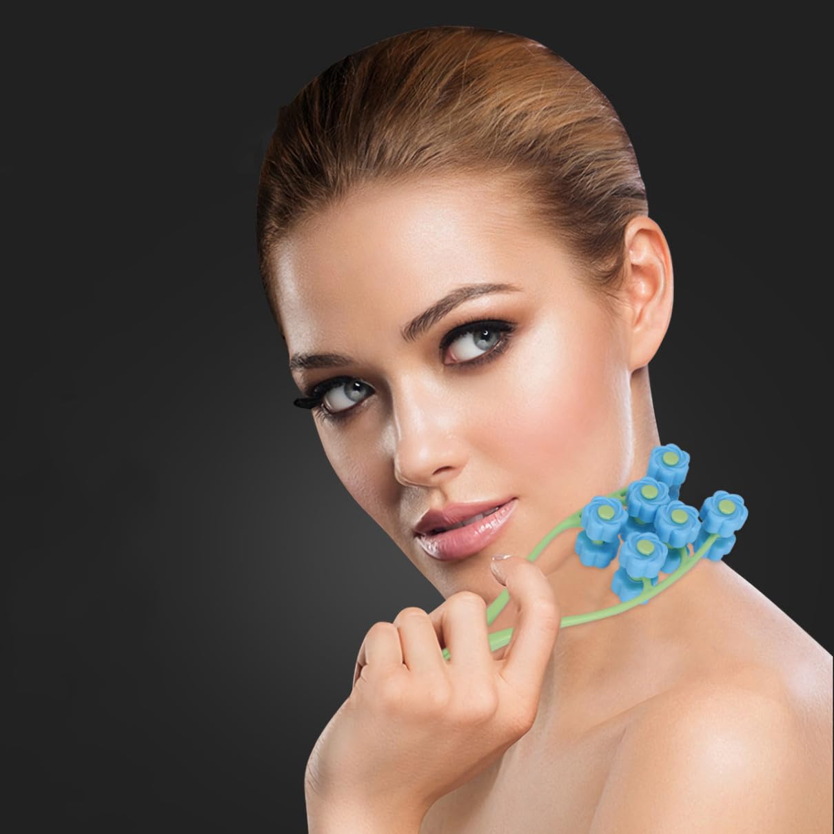 FRCOLOR 3 Piezas Rodillo Masajeador Facial Herramienta De Masaje Facial Masajeador De Mentón Masajeador De Estiramiento Facial Herramienta De Cuidado De La Piel Rodillo Facial