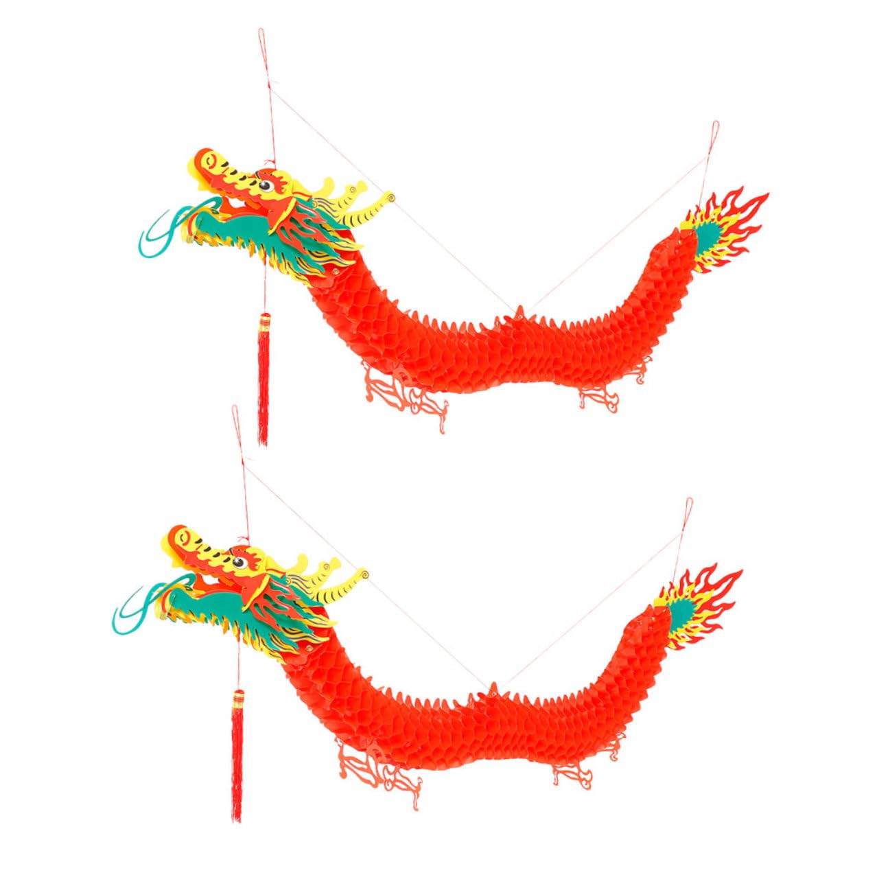 Lanterne chinoise dragon au design soigné et finitions de fête
