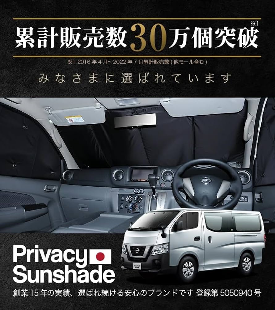 新品】NV350キャラバン プライバシーサンシェード Amazon | 趣味職人 プライバシー サンシェード 車 キャラバン