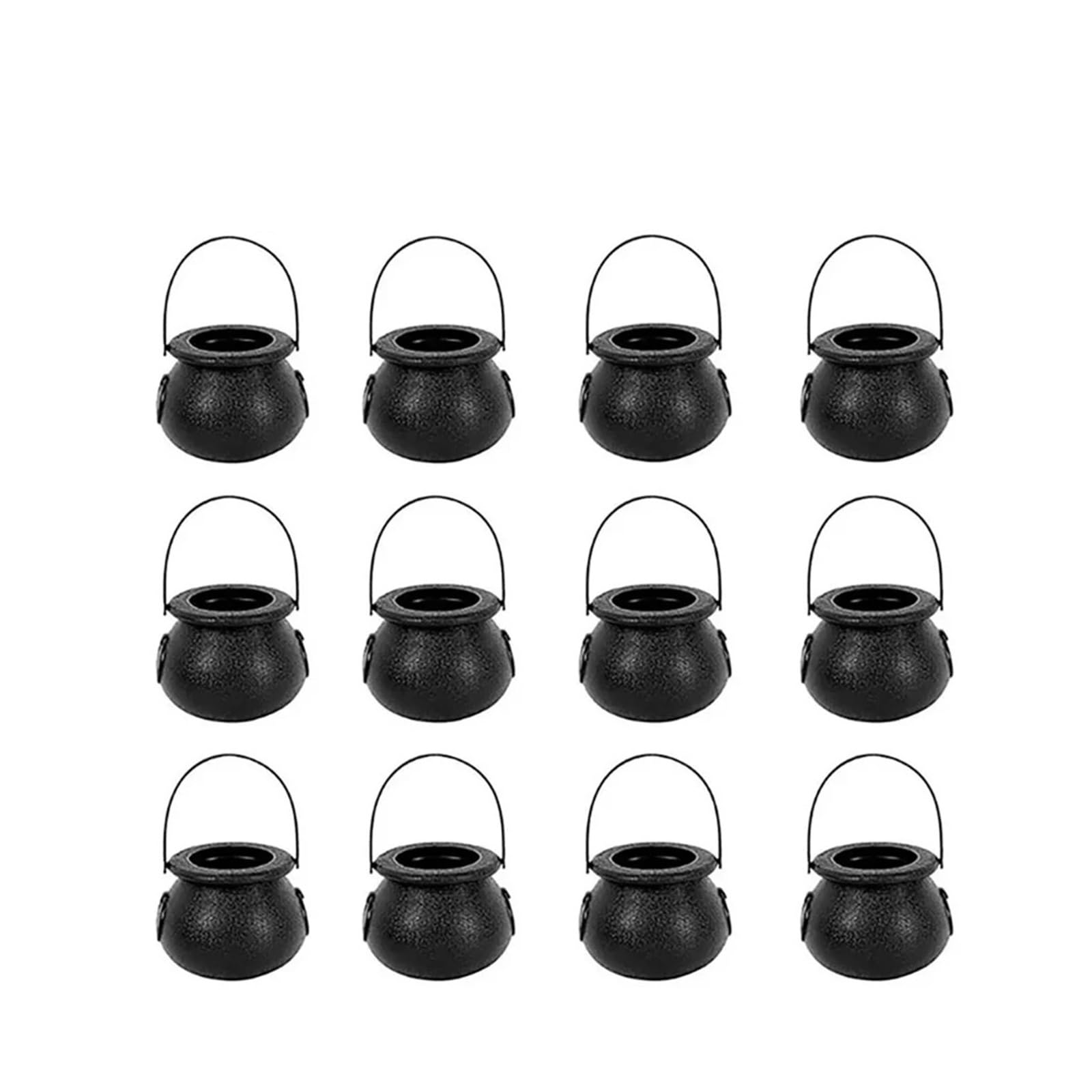 SZAJDSNMURB Halloween Witch Cauldron Decoration, Mini Plastic Candy Bucket