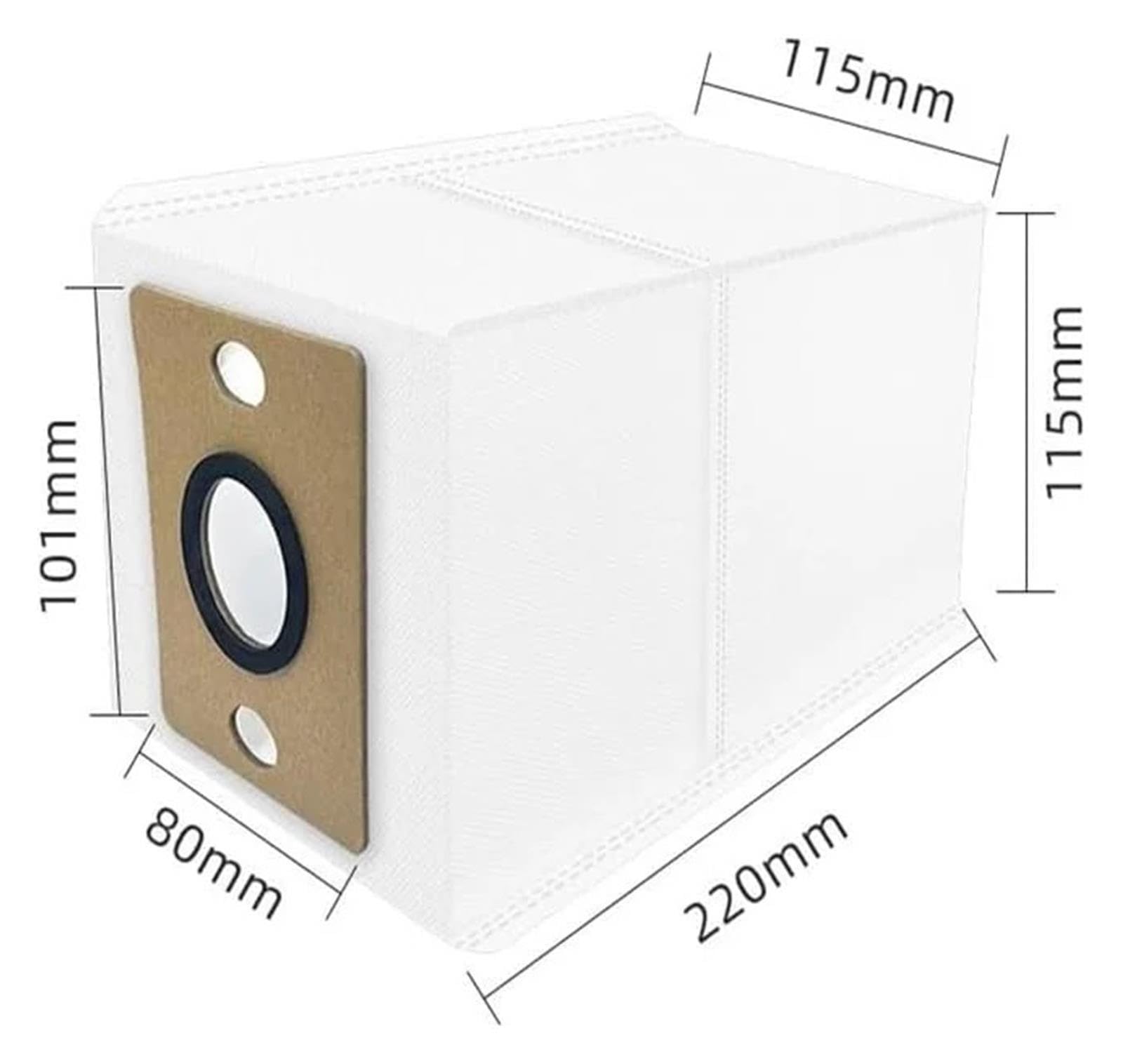 Compatible with A30 Pro V9 A12 G9 Robot Vacuum Cleaner Dust Bag Replacement Parts(10PCS)