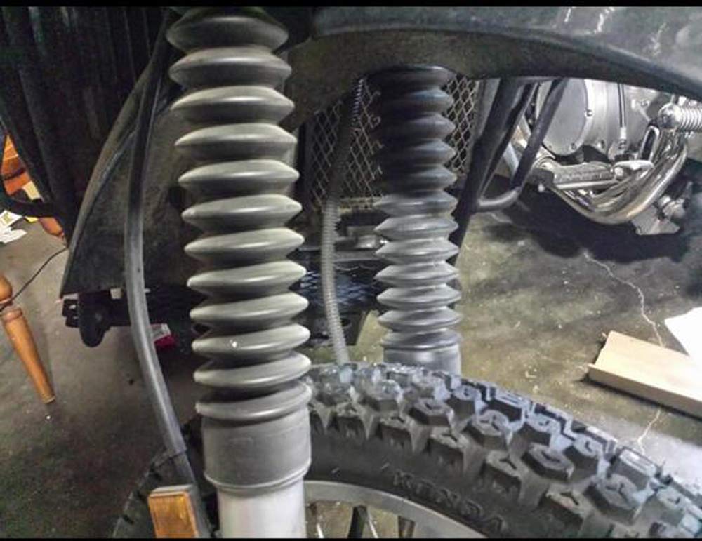 Stivali forcella in gomma per moto neri Stivali Ghette Copre