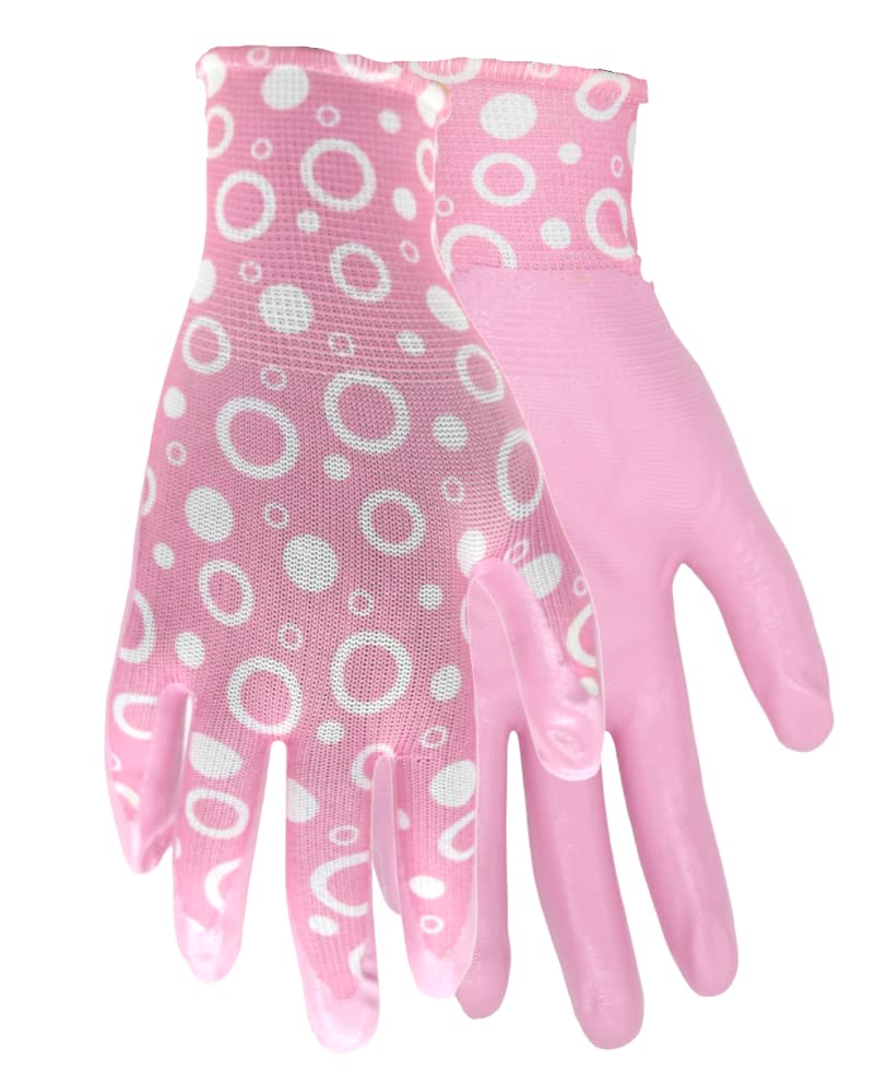 Red Steer A208 Flowertouch Lawn & Garden Women's Gloves, Purple & Pink, Lightweight & Durable, Sizes S-L, Sold by Pair (Purple, Large)