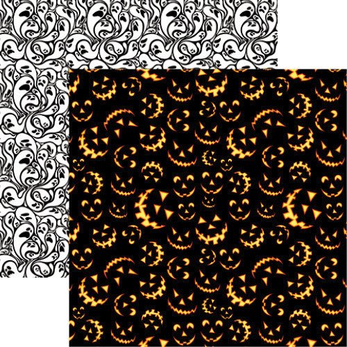 Scary Jack - Reminisce The Halloween Collection Scrapbook Papers - 5 Sheets
