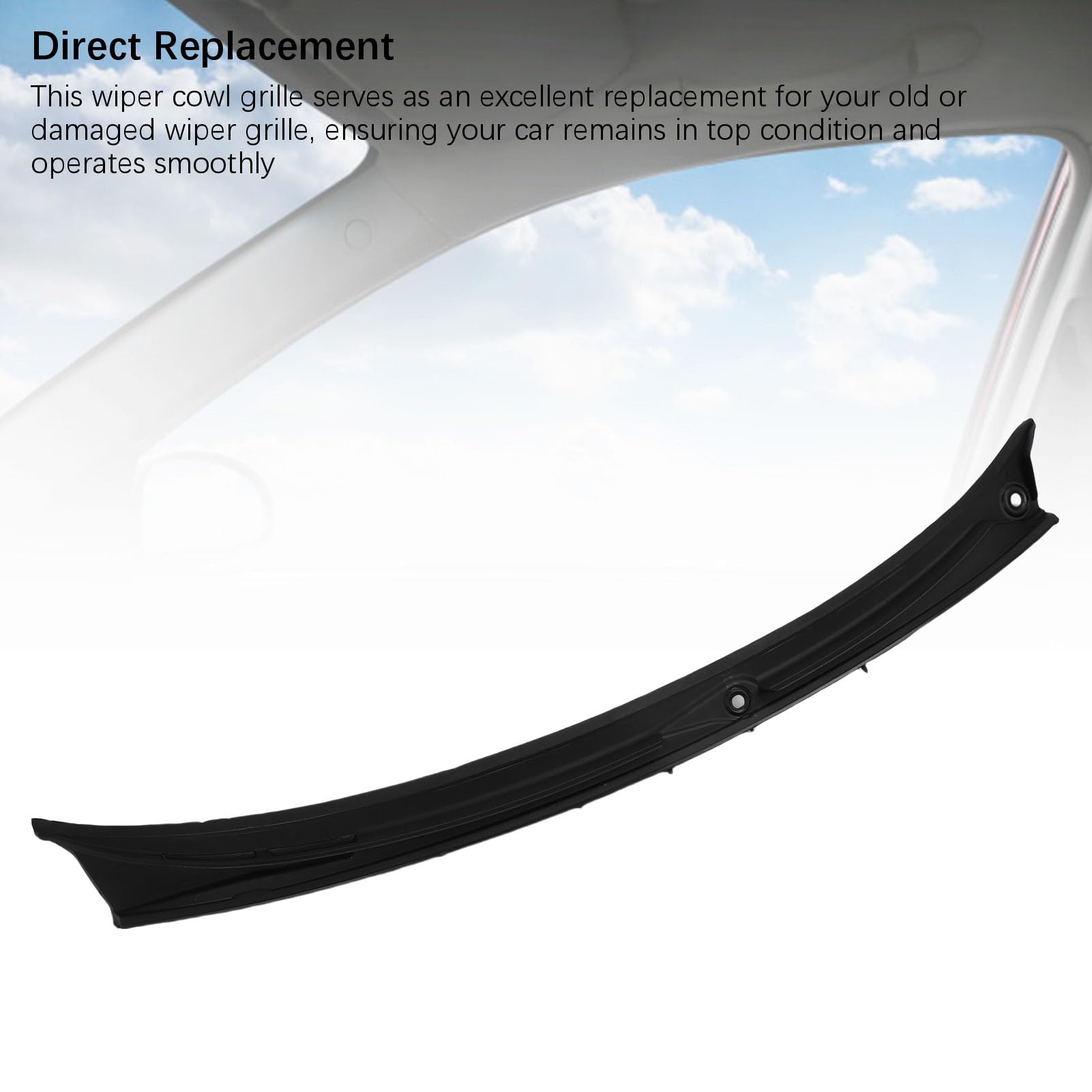 Generic 51718208483, Limpiabrer Cowl Ventughlet Wabkingswiper Cowl Panel de Cobertura Reemplazo de ABS para 3 Series E46 1997-2006 para Vehículo