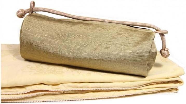 Silk Camel Silk Throw Portable Travel Mini & Standard Blanket Filling with 100% Natural Mulberry Silk - Golden Standard
