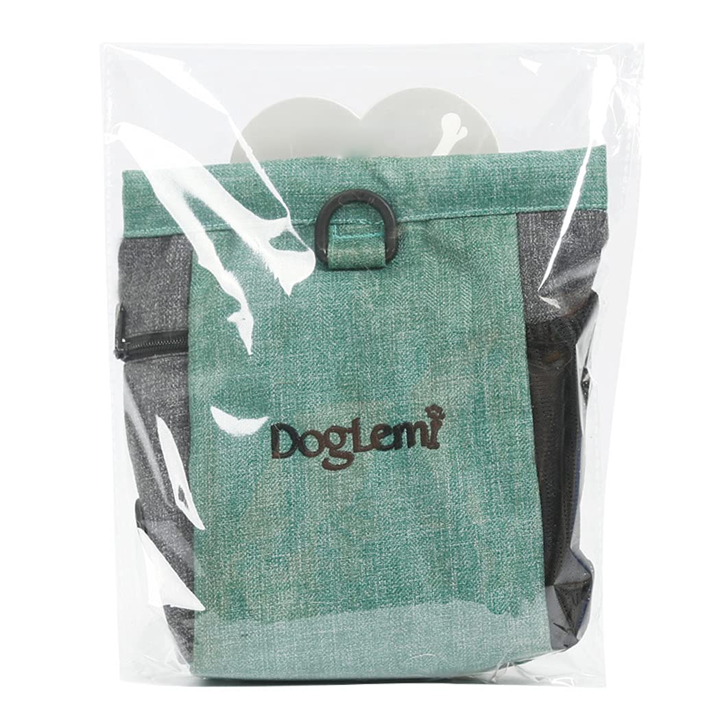 Hundetrainingsbeutel aus Nylon, spritzwassergeschützte Snacktasche für Haustiere, Outdoor Leckerli-Beutel, als Hüfttasche, Schultertasche oder Crossbody mit verstellbarem Gurt
