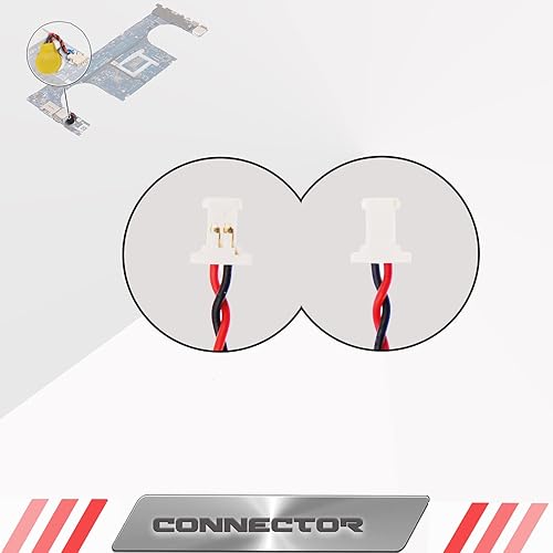 Miniatura 3 de LeFix Repuesto para batería CMOS RTC BIOS con conector delgado Dell XPS 13 15 9350 9343 9360 9365 Precision 5510 5520 7350 XPS 15 9550 9560