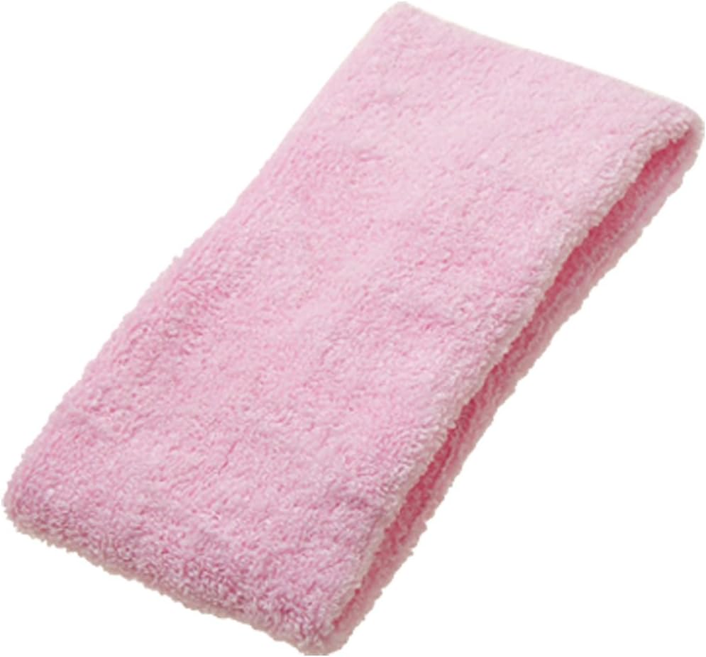 Ruilogod Pink Sports Tennis Elastic Head Sweat Band Strap
