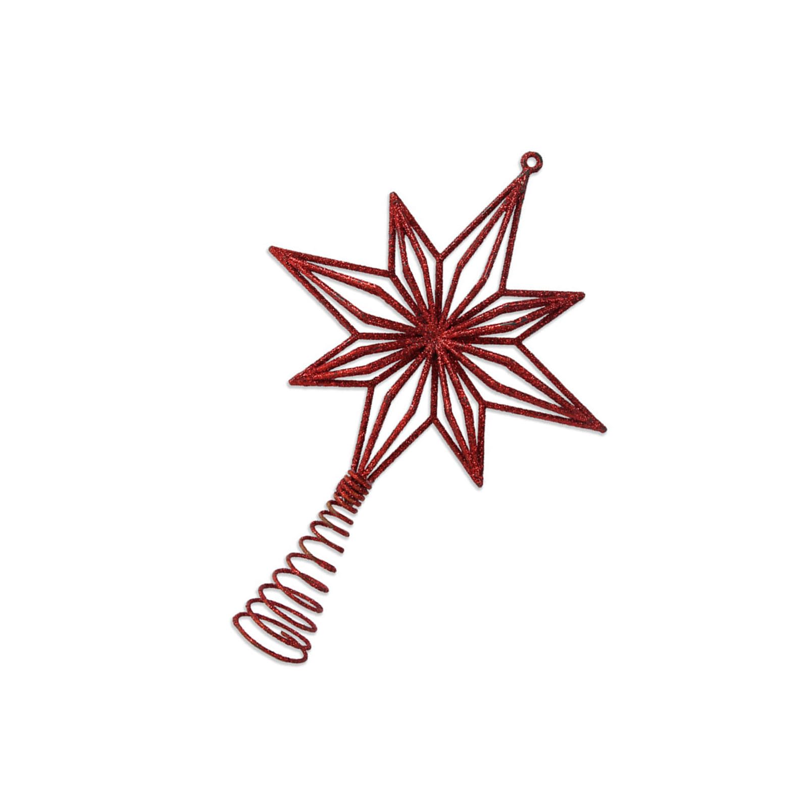 carotoe Classical Five Point Hollow Star Christmas Tree Toppers Easy Installation Sturdy Metal Structure Christmas Tree Toppers Star Metal Hollow Out Ornament
