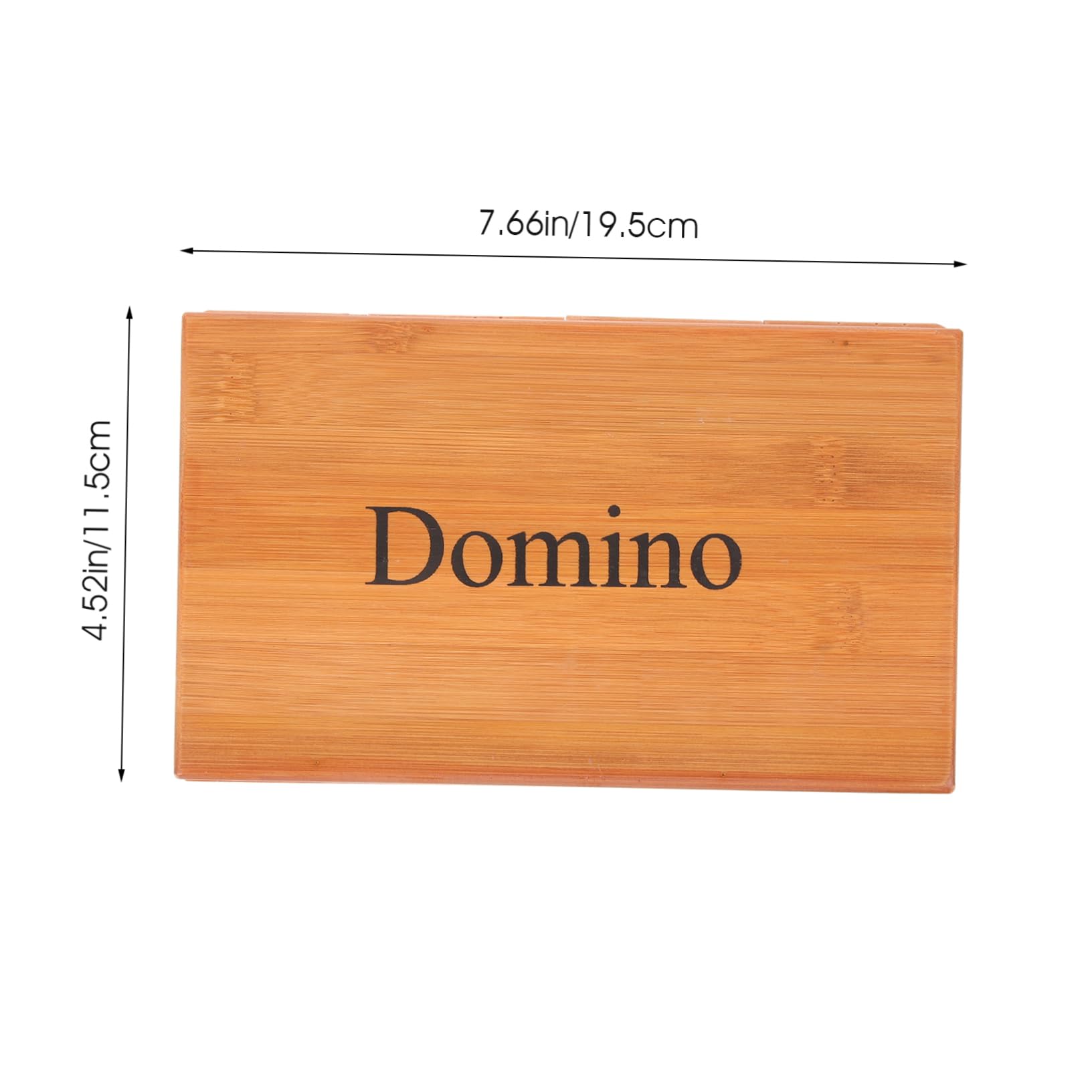 Kisangel Jeu de Dominos pour Adultes Boîte de Dominos Vintage en Bambou et Plastique, Interactif, Jeux en Famille et Barbecues du Week-End