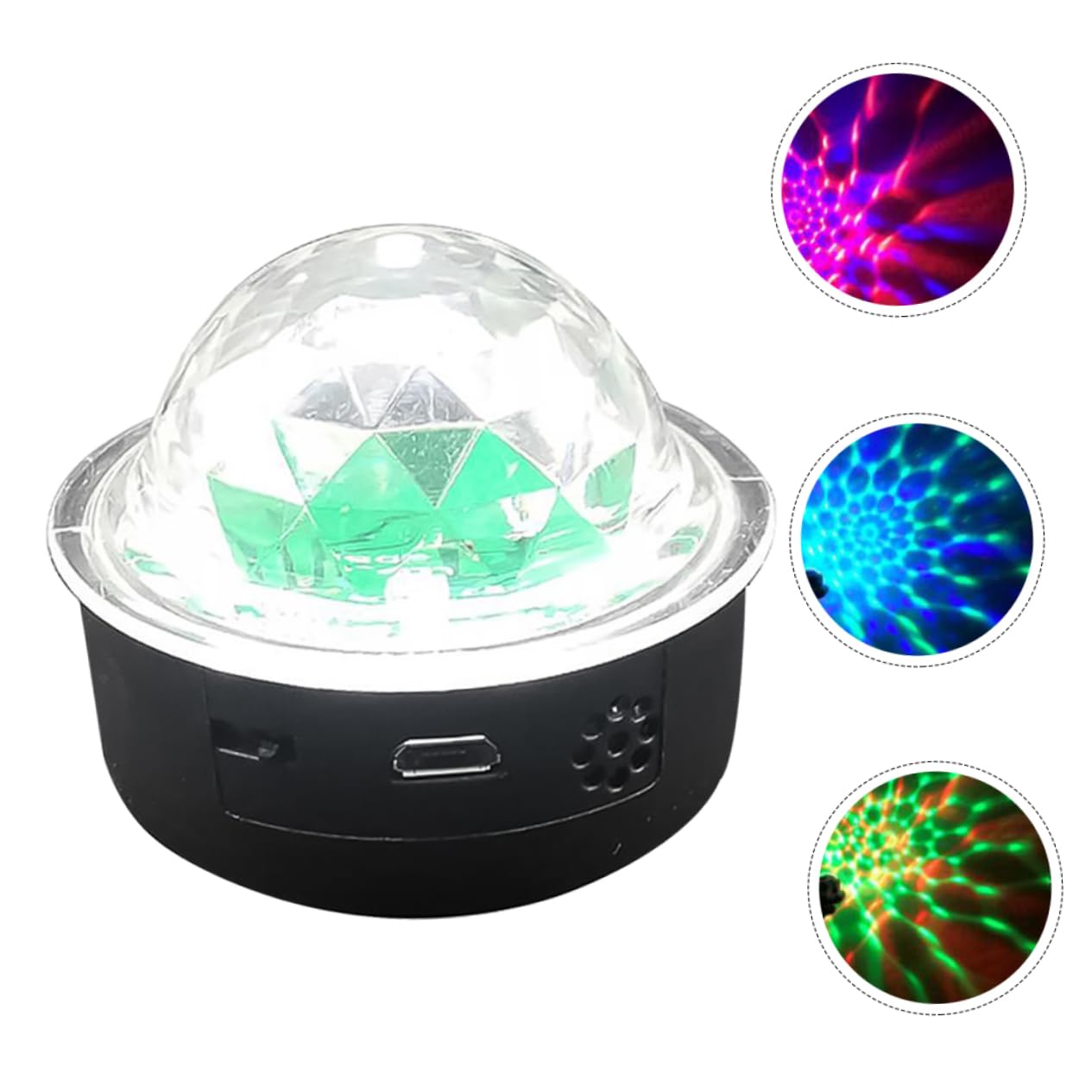 Artibetter Disco Ball Lamps Voice Control Stage Lamp Ktv Disco Light RGB Crystal Ball