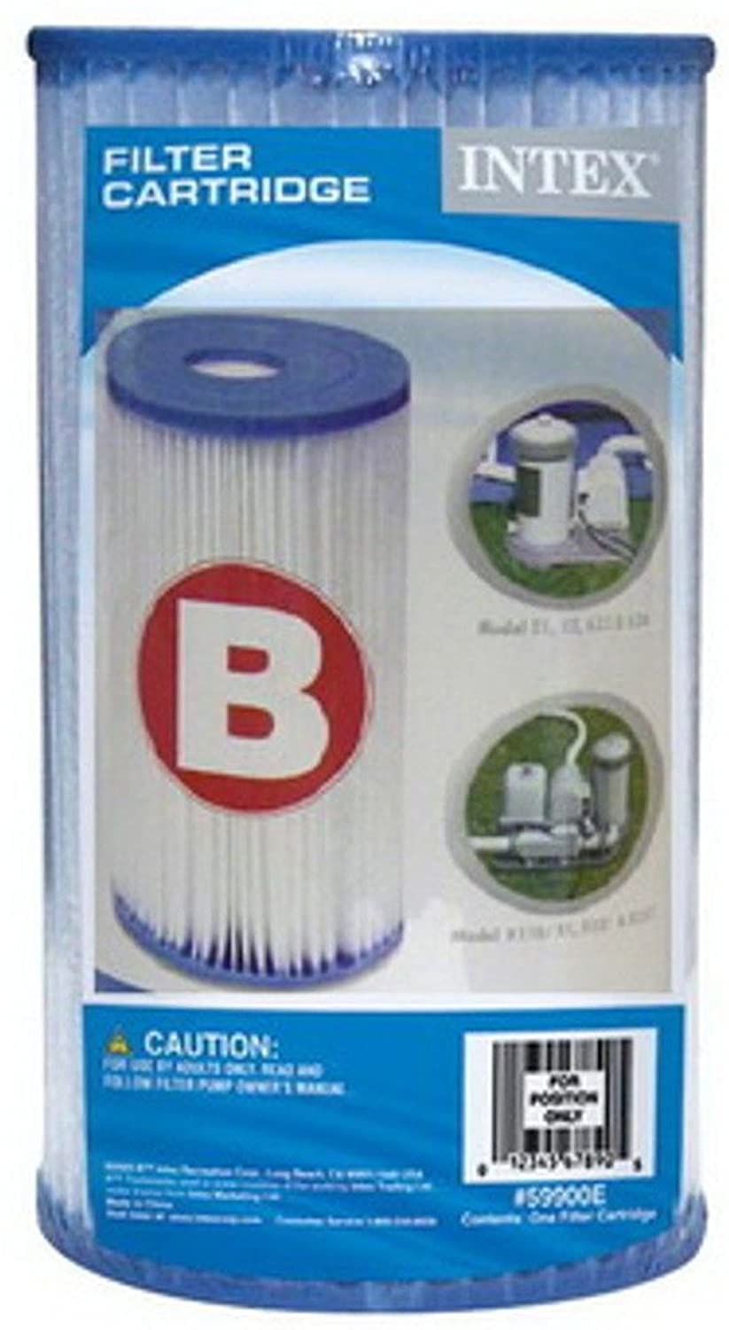 Intex 29005 Cartuccia di Ricambio per Filtro Piscina Tipo B - Pacco da 6