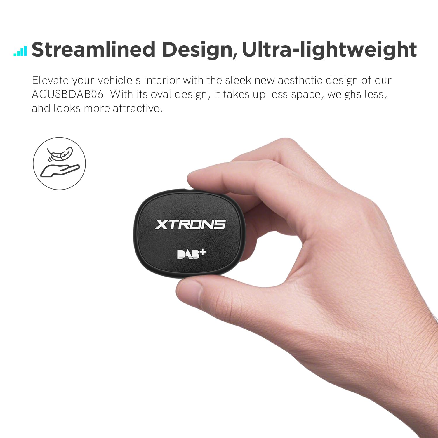 XTRONS Sintonizador de radio digital USB DAB+ receptor USB, caja adaptadora de radio de coche DAB+ para unidad principal estéreo de coche Android