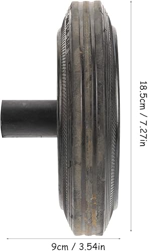 Miniatura 2 de Angoily Piezas de repuesto de rueda de basura, accesorios de cubo de basura, plástico negro (tipo específico) 7.3 in (diámetro) 3,53 libras