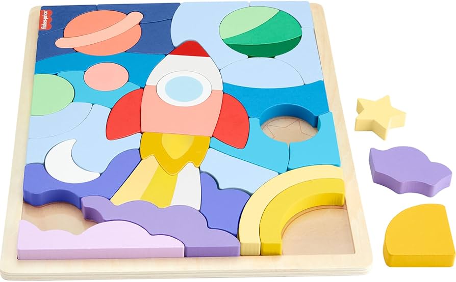 Fisher-Price HXV04 Leksak - Utbildande, Tru00e4, 10 Delar - Ju00e4mfu00f6r