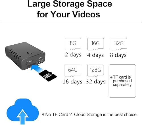 Miniatura 7 de Cámara de batería Wifi más pequeña, HD1080P Cámara inalámbrica Wifi para cámara de seguridad casera, cámaras portátiles Monitor de bebé con visión