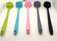 Vista 7 de Depurador corporal de silicona - Depurador de espalda de mango largo, exfoliante de ducha