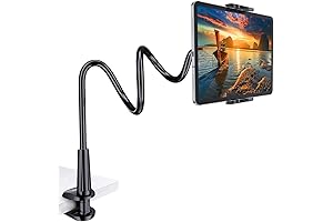 Tryone Bedside Tablet Holder, Flexible Arm for Comfortable Viewing in Bed