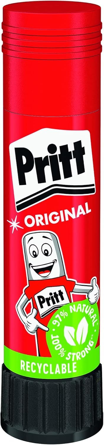 Pritt Colla stick multipack, scatola pieghevole, 6 x 10 x 11 g, stick di colla in pratica confezione multipla, ideale per ufficio, scuola e bricolage