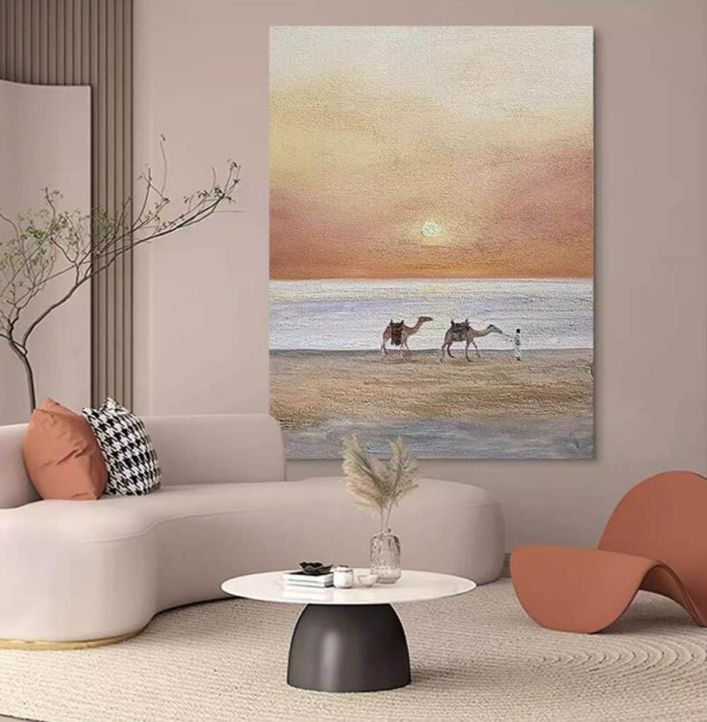 Peinture à l'huile grand format pour habiller un grand mur vide avec style