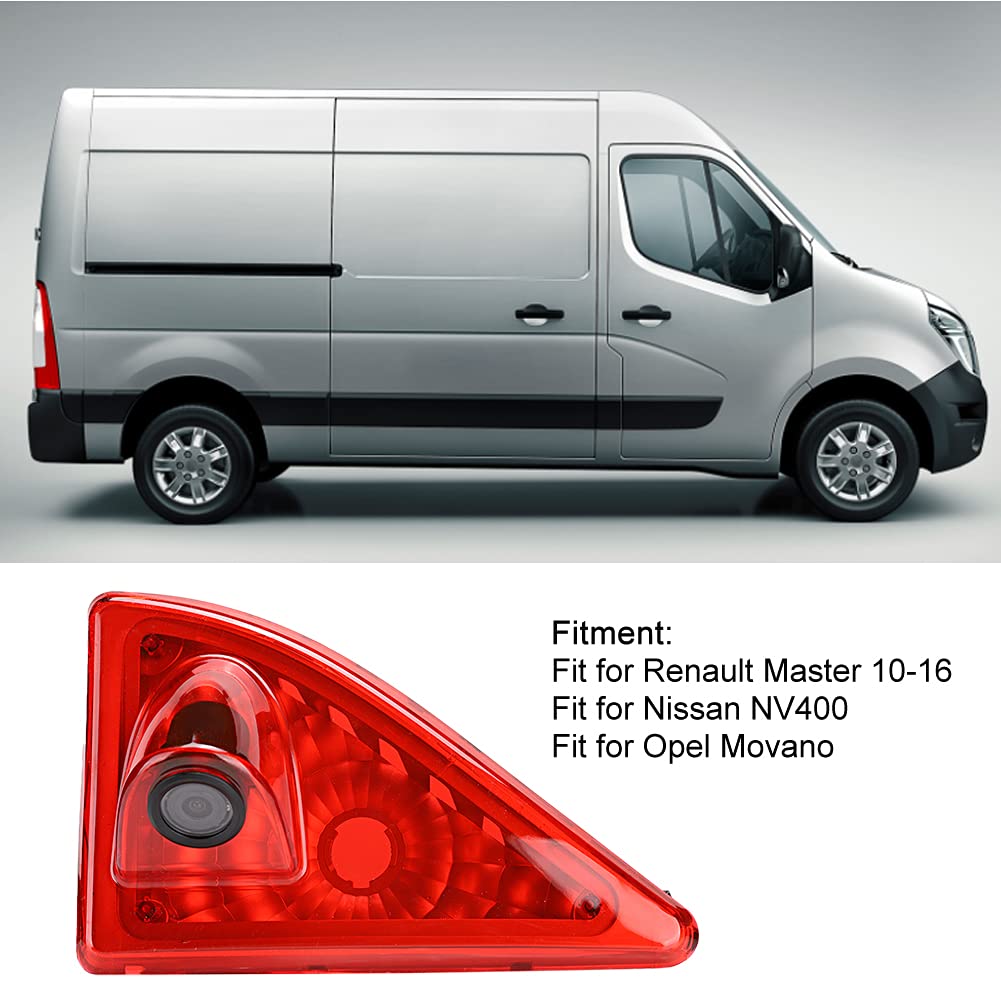 Akozon Rear View Camera Reversing Brake Light Fit for Master 2010-2016 NV400 170° IP68 HD Backup Camera Parking Monitor - Image 4