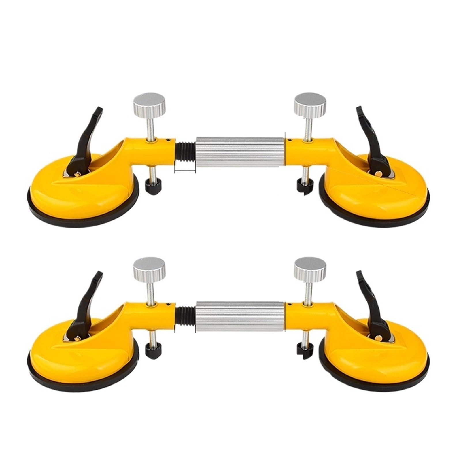 Zxzzas Set 2 Vacuum Suction Cup, Seamless Stone Seam Setter Heavy Duty Dual Vacuum Suction Cup Leveling Setter Professional Countertop Installation Seaming Tool(Set 2)