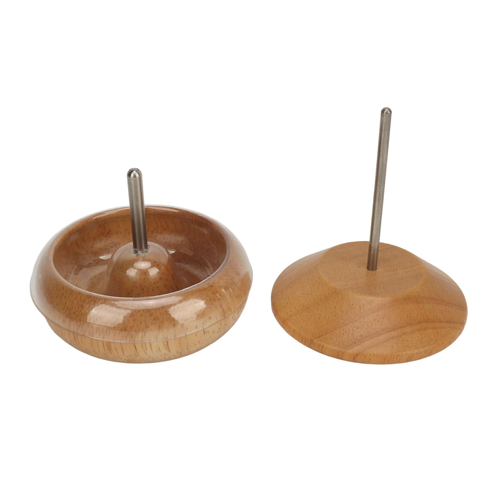 XGOUGUAAU Spinner de cuentas para hacer joyas, pulsera de madera con cuenco de cuentas y agujas para abalorios de ojo grande para hacer joyas de cuentas