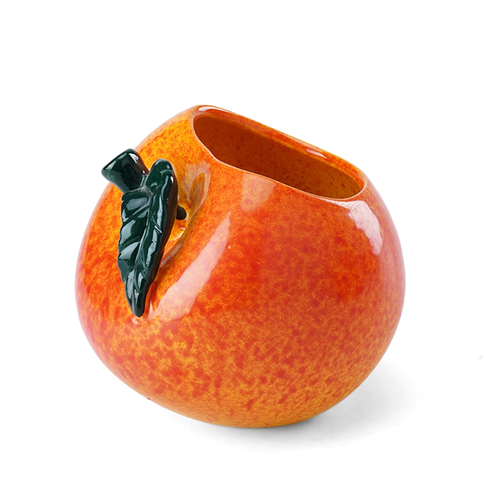 ashtray， Ceramic Ashtray for Cigarettes – Creative Apple Shape Ash Holder, Windproof Smoking Tray for Home Office