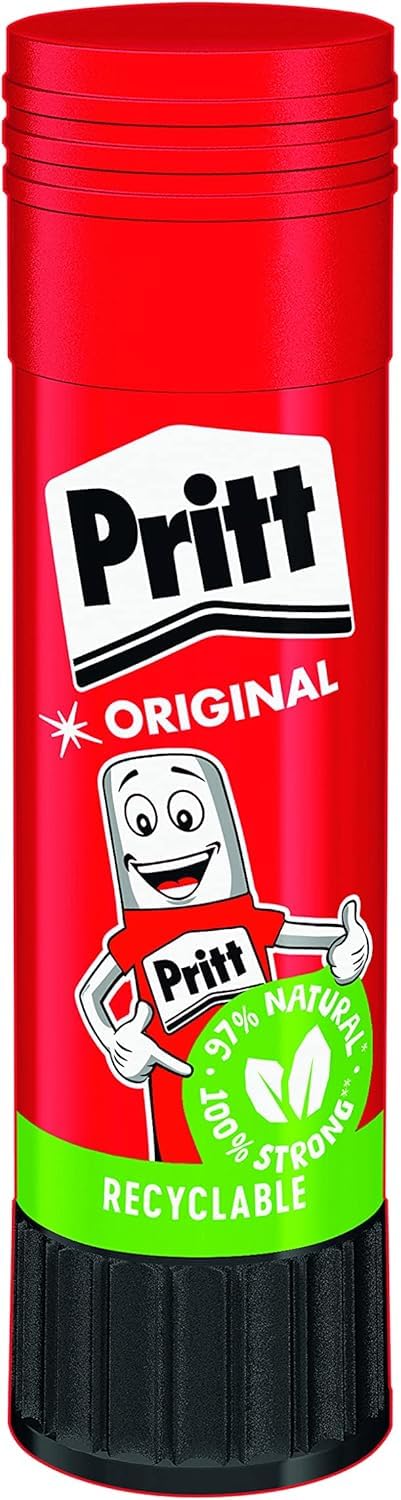 Pritt Glue Stick, Safe and Child-friendly Craft Glue for Arts and Crafts, Strong Adhesive for School and Office Supplies, 4 x - 2