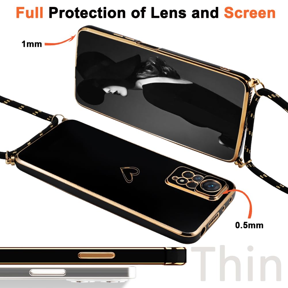 Cover per Xiaomi Redmi Note 11 4G / Note 11S 4G con Pellicola Fotocamera, Custiodia Ultra Sottile Silicone TPU Antiurto AntiGraffio, Shock Absorption Case con Fotocamera Lente Pellicola Protettiva