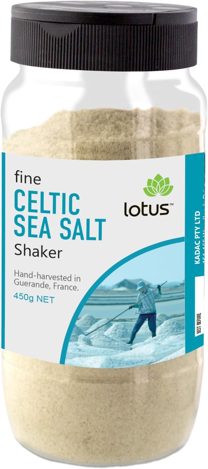 Lotus Celtic Fine Sea Salt shaker 450 g