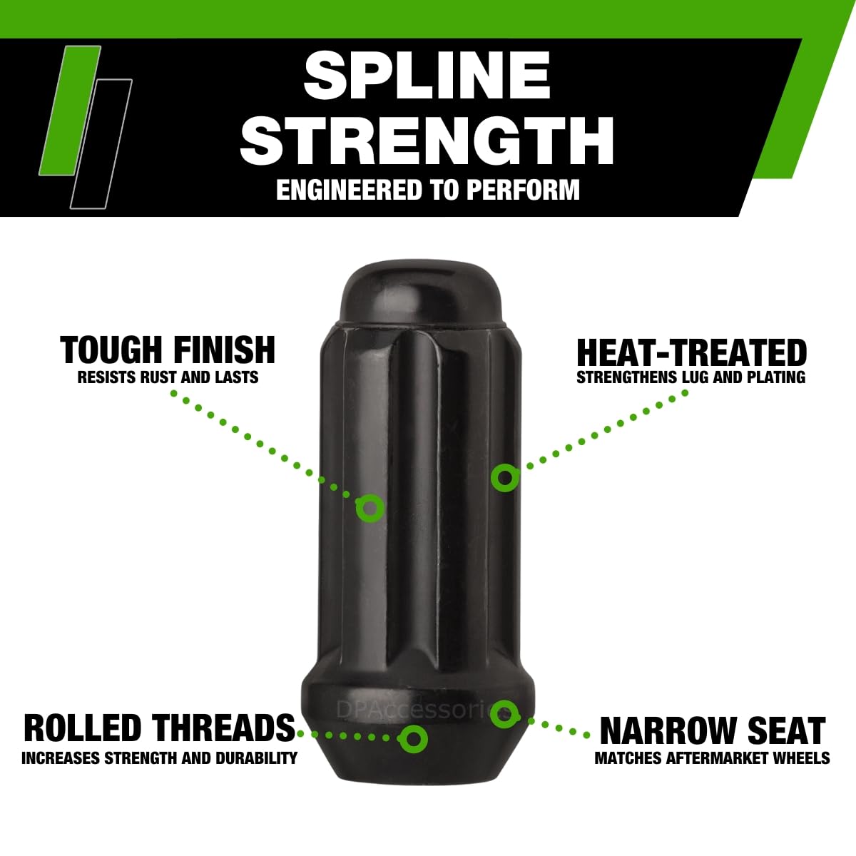 DPAccessories Lug Nuts Compatible with 2019 - Product View