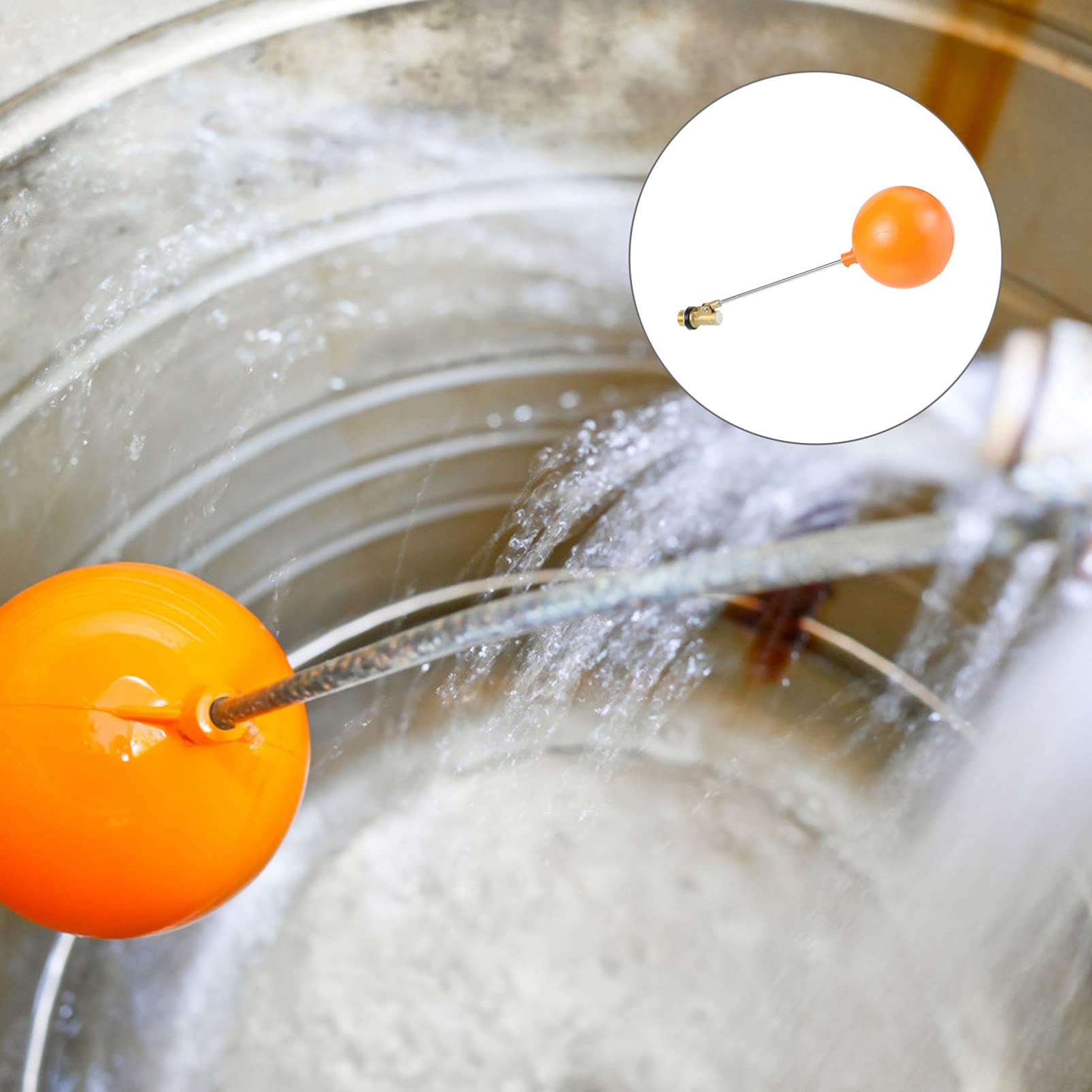 Stainless Steel Floating Float Valves Male Thread Water Float Sensor Hydraulics Water Level Control for Tank Mount