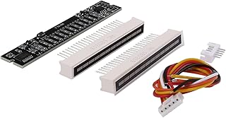 Fangyid Mini Dual 12 Level Indicator LED Light Bar VU Meter Stereo Amplifier Board Adjustable Light Speed Board with (A)